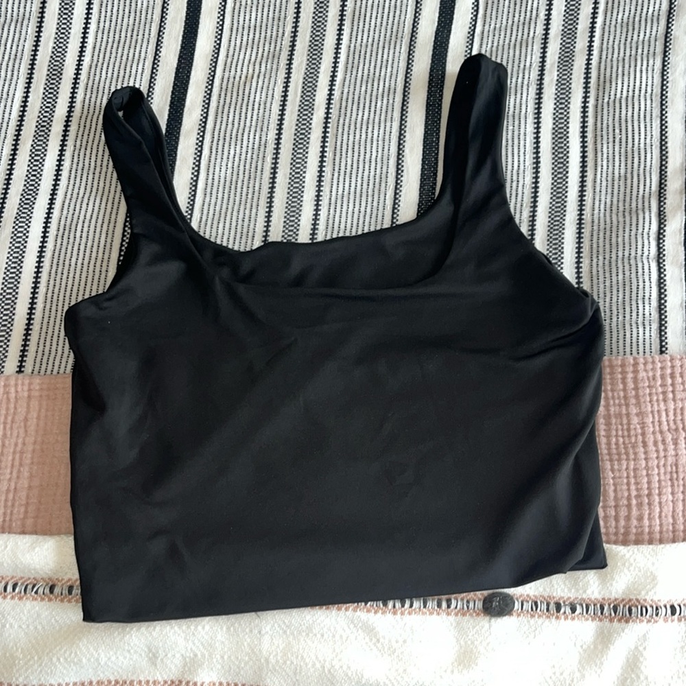 Black Crop Tank top